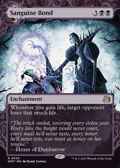 Sanguine Bond (35) [Wilds of Eldraine: Enchanting Tales] [Showcase, Borderless]