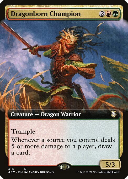 Dragonborn Champion (314) [Forgotten Realms Commander] [Extended Art]