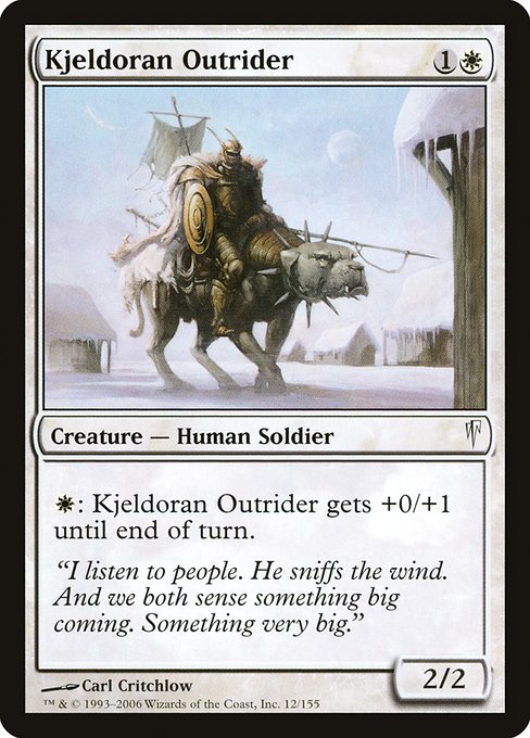 Kjeldoran Outrider (12) [Coldsnap]