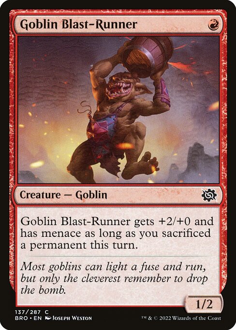 Goblin Blast-Runner (137) [The Brothers' War]