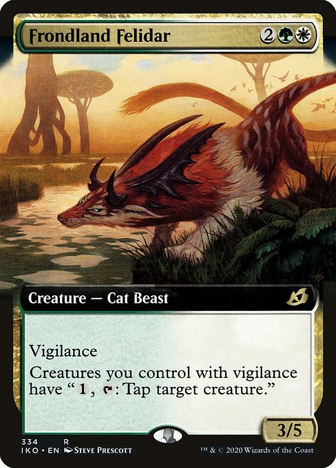 Frondland Felidar (334) [Ikoria: Lair of Behemoths] [Extended Art]