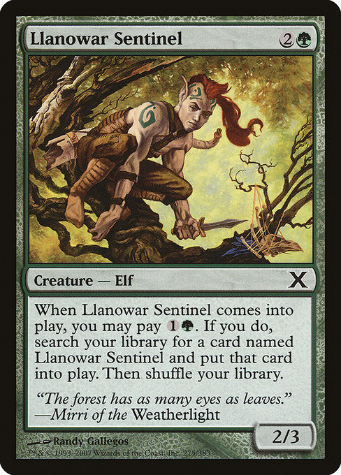 Llanowar Sentinel (275) [Tenth Edition]