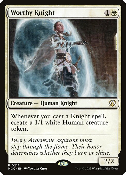 Worthy Knight (217) [March of the Machine Commander]
