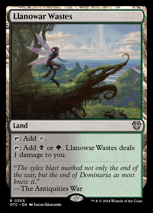 Llanowar Wastes (305) [Outlaws of Thunder Junction Commander]