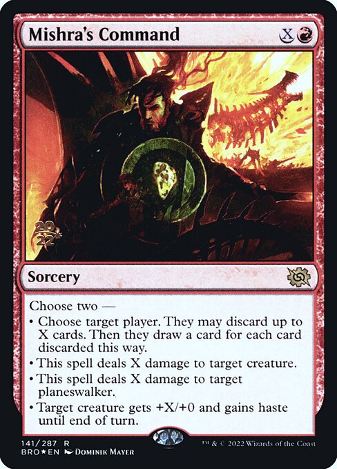 Mishra's Command (141s) [The Brothers' War Promos]