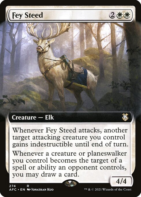 Fey Steed (274) [Forgotten Realms Commander] [Extended Art]