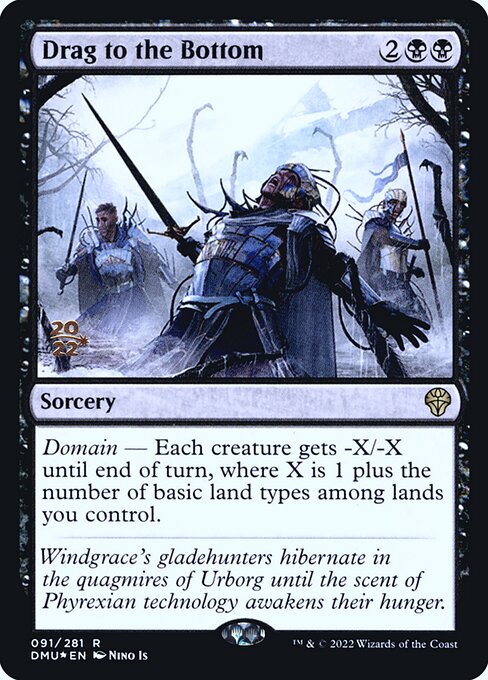 Drag to the Bottom (91s) [Dominaria United Promos]