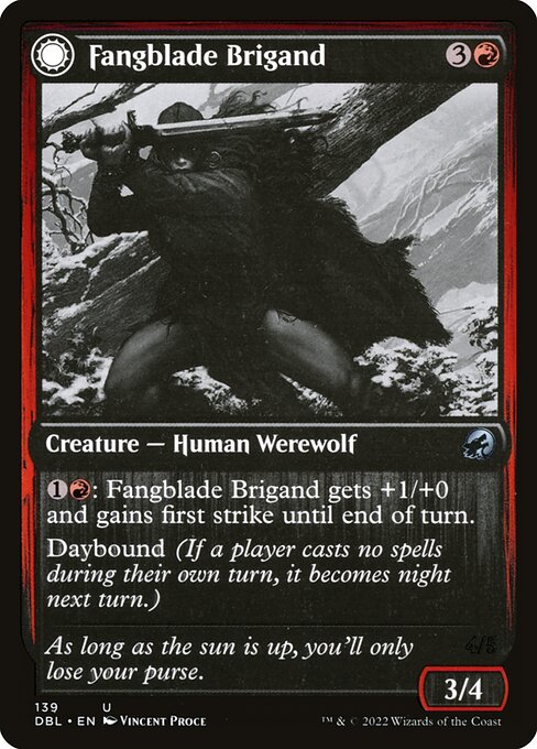Fangblade Brigand // Fangblade Eviscerator (139) [Innistrad: Double Feature]