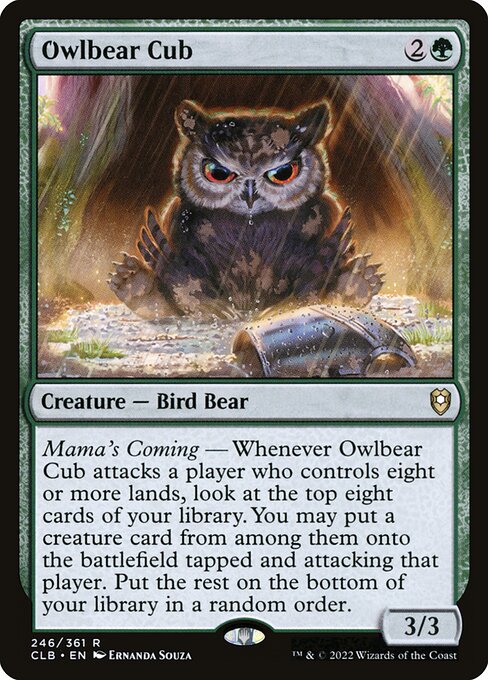 Owlbear Cub (246) [Commander Legends: Battle for Baldur's Gate]