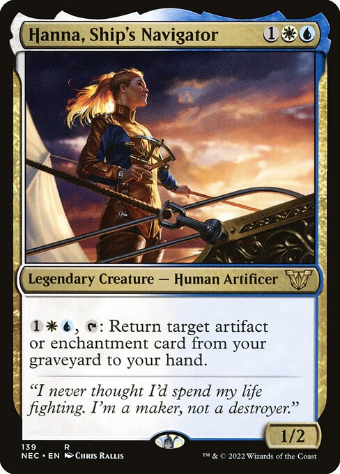 Hanna, Ship's Navigator (139) [Neon Dynasty Commander]