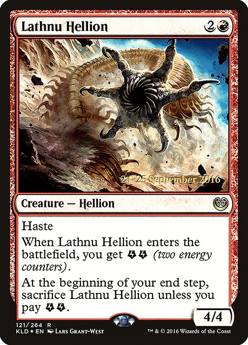 Lathnu Hellion (121s) [Kaladesh Promos]