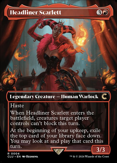 Headliner Scarlett (4) [Ravnica: Clue Edition] [Borderless]