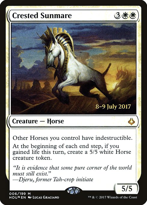 Crested Sunmare (6s) [Hour of Devastation Promos]