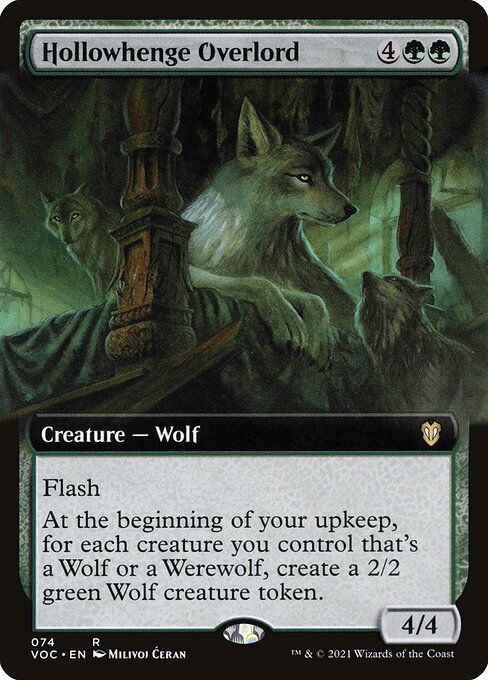 Hollowhenge Overlord (74) [Crimson Vow Commander] [Extended Art]