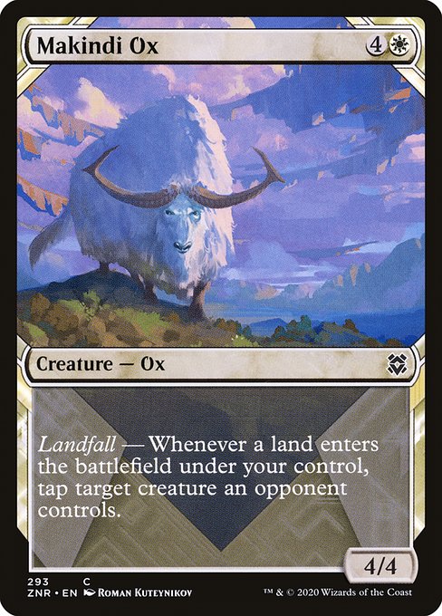 Makindi Ox (293) [Zendikar Rising] [Showcase]