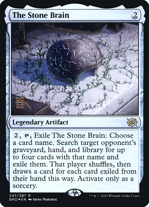 The Stone Brain (247s) [The Brothers' War Promos]
