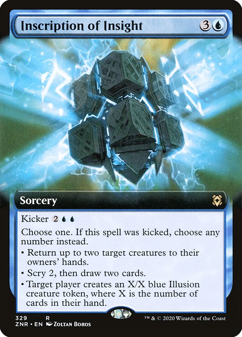 Inscription of Insight (329) [Zendikar Rising] [Extended Art]