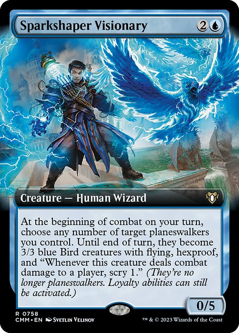 Sparkshaper Visionary (758) [Commander Masters] [Extended Art]
