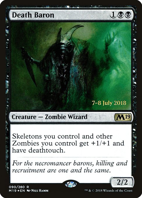 Death Baron (90s) [Core Set 2019 Promos]