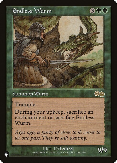 Endless Wurm (USG-249) [The List]