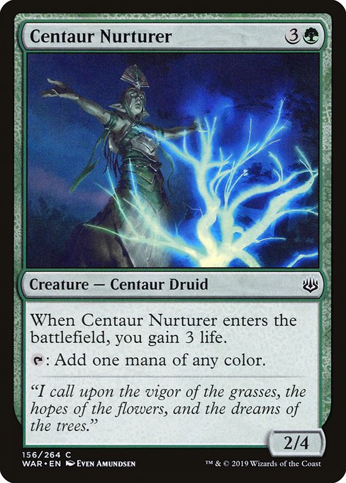 Centaur Nurturer (156) [War of the Spark]