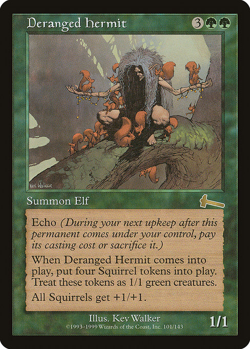 Deranged Hermit (101) [Urza's Legacy]