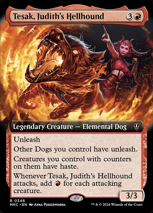 Tesak, Judith's Hellhound (346) [Murders at Karlov Manor Commander] [Extended Art]
