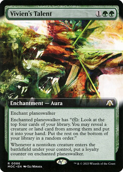 Vivien's Talent (86) [March of the Machine Commander] [Extended Art]