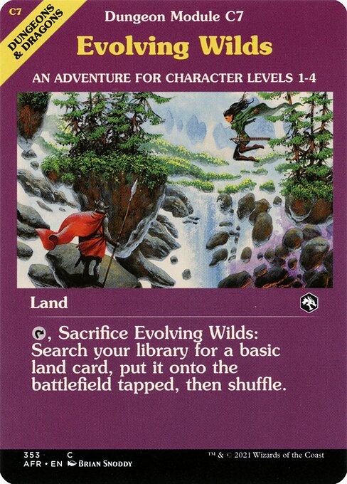 Evolving Wilds (353) [Adventures in the Forgotten Realms] [Showcase]