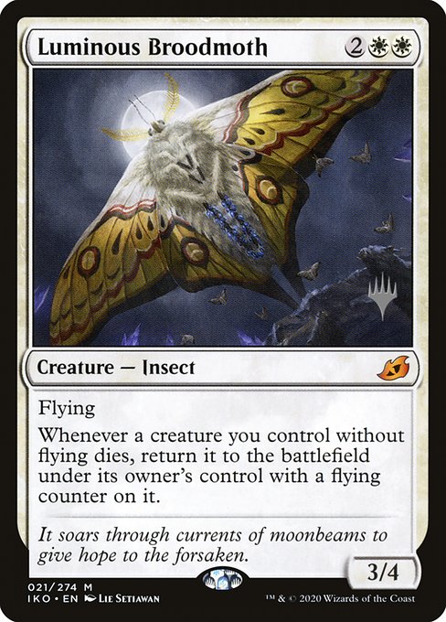 Luminous Broodmoth (21p) [Ikoria: Lair of Behemoths Promos]