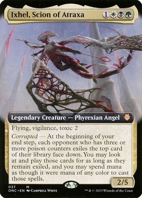 Ixhel, Scion of Atraxa (37) [Phyrexia: All Will Be One Commander] [Extended Art]