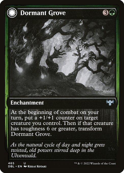 Dormant Grove // Gnarled Grovestrider (465) [Innistrad: Double Feature]