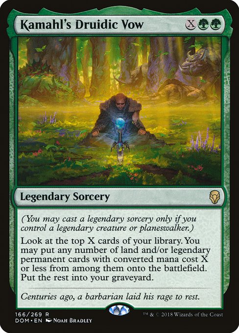 Kamahl's Druidic Vow (166) [Dominaria]