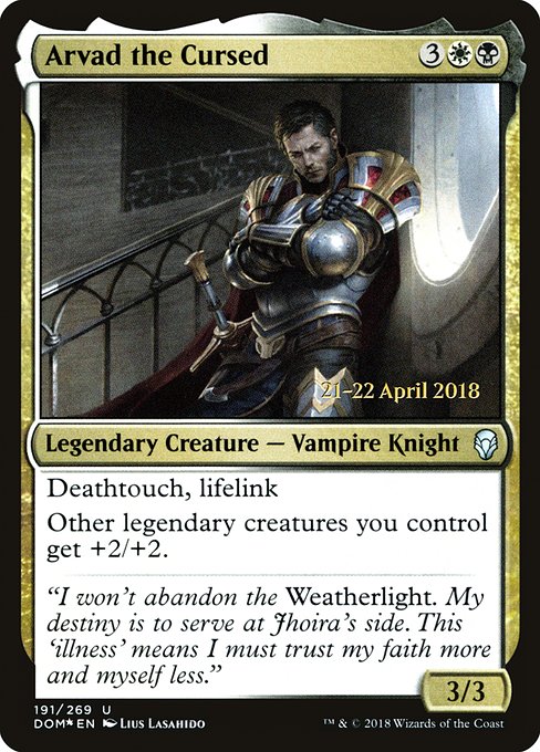 Arvad the Cursed (191s) [Dominaria Promos]