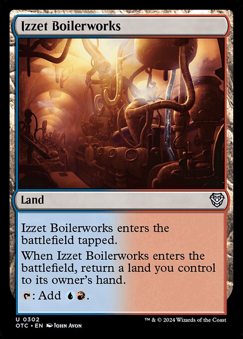 Izzet Boilerworks (302) [Outlaws of Thunder Junction Commander]