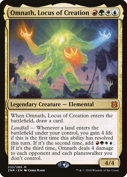 Omnath, Locus of Creation (232p) [Zendikar Rising Promos]