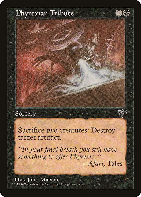 Phyrexian Tribute (134) [Mirage]