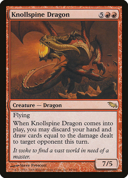 Knollspine Dragon (98) [Shadowmoor]