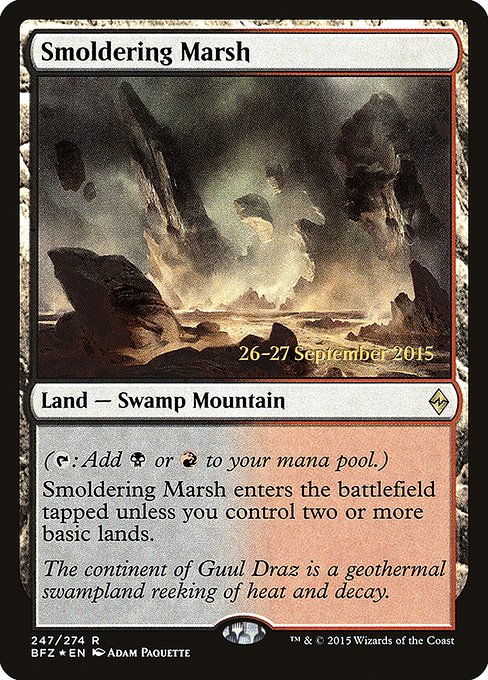 Smoldering Marsh (247s) [Battle for Zendikar Promos]