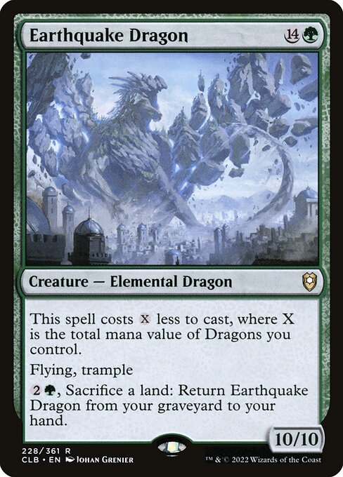 Earthquake Dragon (228) [Commander Legends: Battle for Baldur's Gate]