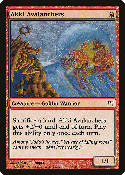 Akki Avalanchers (151) [Champions of Kamigawa]