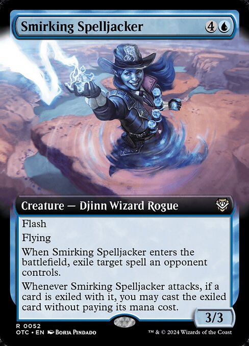 Smirking Spelljacker (52) [Outlaws of Thunder Junction Commander]