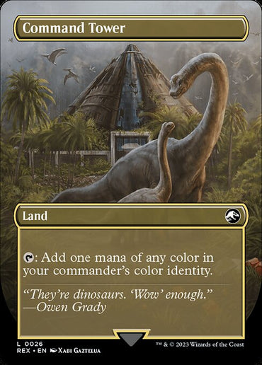 Command Tower // Command Tower (26) [Jurassic World Collection] [Borderless] Reverse