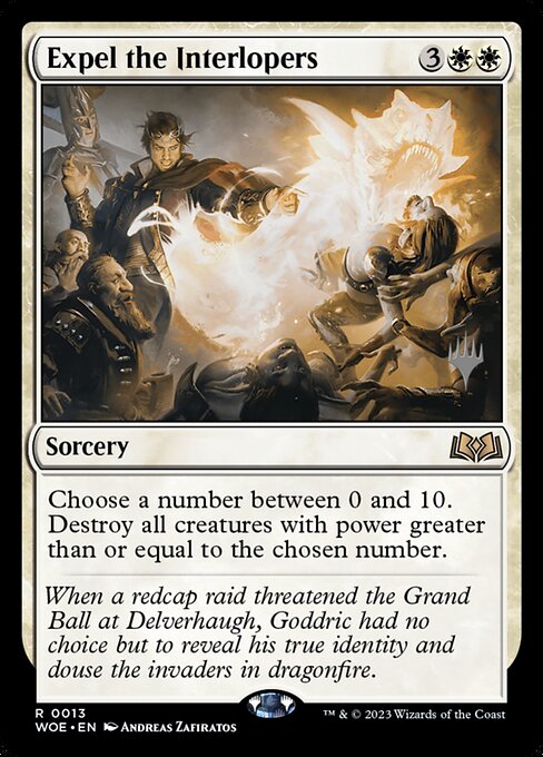 Expel the Interlopers (13p) [Wilds of Eldraine Promos]