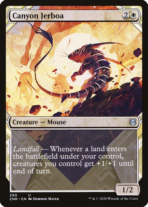 Canyon Jerboa (290) [Zendikar Rising] [Showcase]