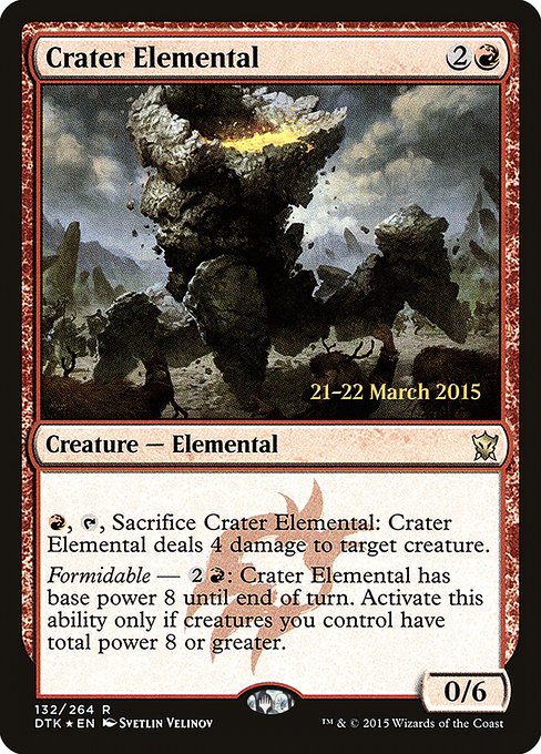 Crater Elemental (132s) [Dragons of Tarkir Promos]