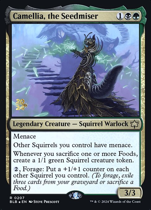 Camellia, the Seedmiser (207s) [Bloomburrow Promos]