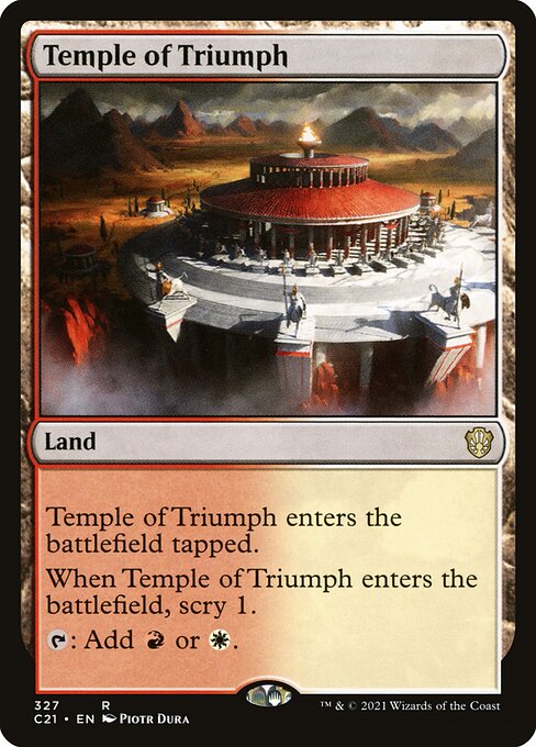 Temple of Triumph (327) [Commander 2021]