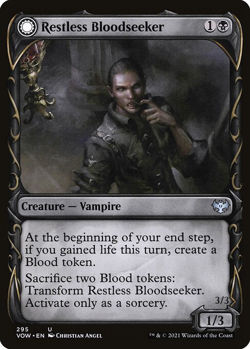 Restless Bloodseeker // Bloodsoaked Reveler (295) [Innistrad: Crimson Vow] [Showcase]