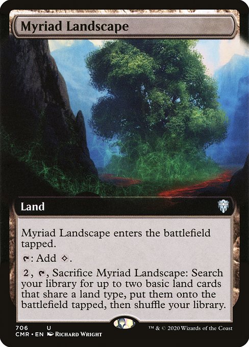 Myriad Landscape (706) [Commander Legends] [Extended Art]